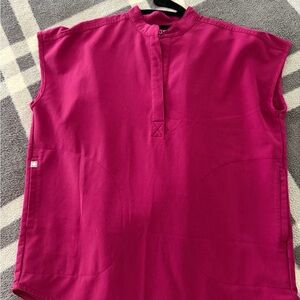 Figs Magenta Technical Top and pant
